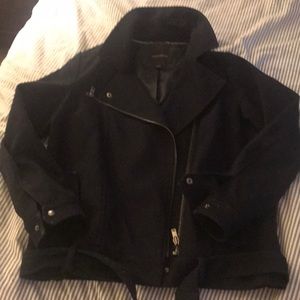 Banana Republic Navy Motorcycle Jacket